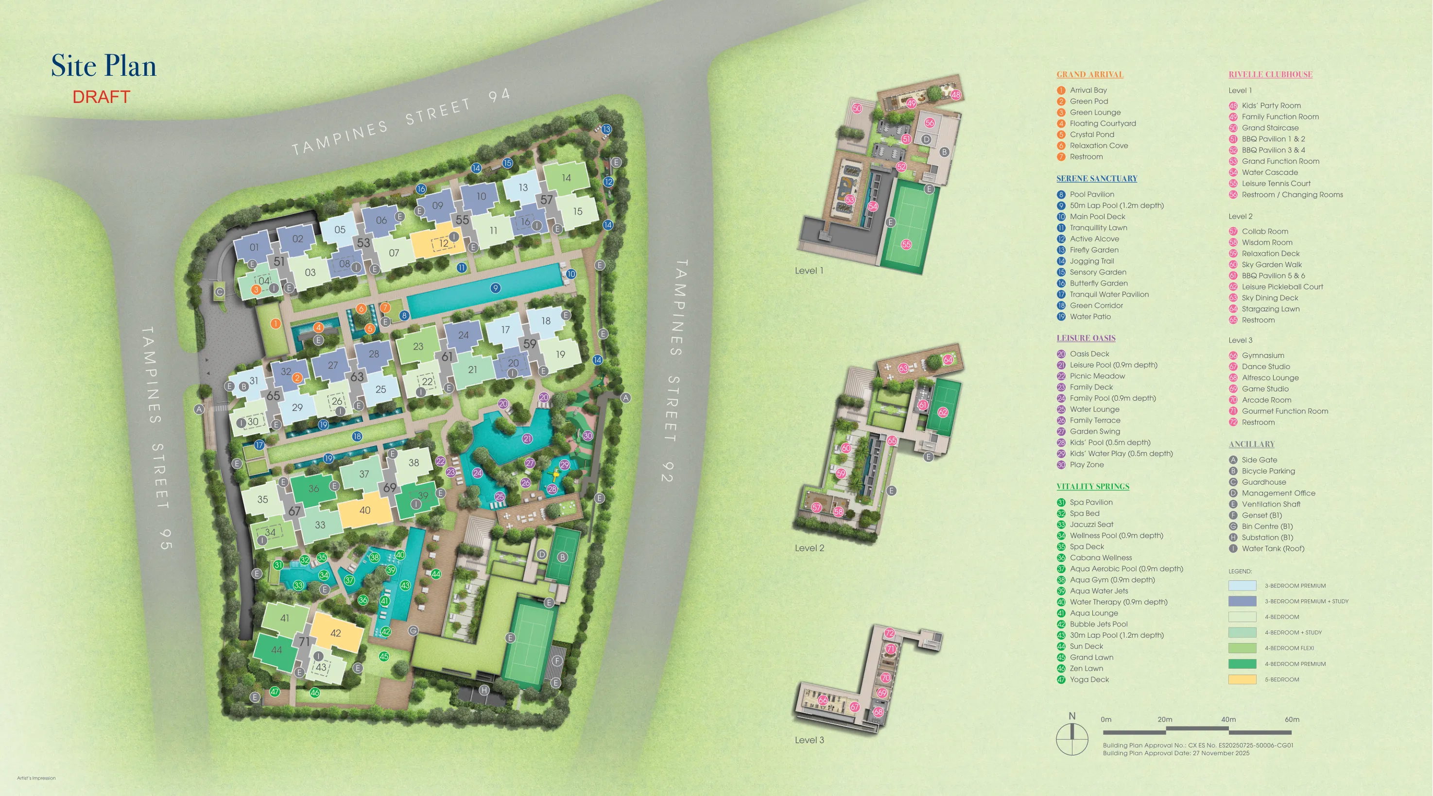 Rivelle Tampines EC Site Plan Layout Image